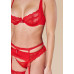 Obsessive - Heartina - Rødt Undertøysett med Blonder Obsessive - Heartina - Rødt Undertøysett med Blonder