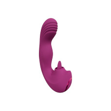 VIVE - Yumi - G-punktsvibrator Med Bevegelse Og Tunge - Rosa