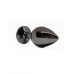 BQS - Sort Buttplug med Krystall - Medium 