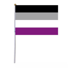 Pride flagg på pinne - Asexual Pride flagg på pinne - Asexual