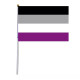 Pride flagg på pinne - Asexual