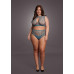Le Desir - Key-Hole Fishnet Undertøysett - 2XL-4XL - Blå Le Desir - Key-Hole Fishnet Undertøysett - 2XL-4XL - Blå
