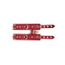 BDSM Deluxe sett med 5 deler og veske - Red