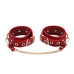 BDSM Deluxe sett med 5 deler og veske - Red