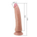 Pretty love - Sliding skin dildo 21 cm - Lys Brun 