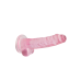 Realrock – Crystal Clear – Realistisk Dildo med Pung – Rosa - 7 - 17 cm