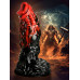 Creature Cocks - Vulcan - Silikon Dildo - Sort/Rød Creature Cocks - Vulcan - Silikon Dildo - Sort/Rød
