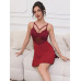 Gnist - Babydoll med stropper - burgunder