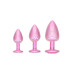 Paris Collection - Buttpluggsett i metall - Rosa 