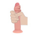 Realrock - Dual density sliding skin - Dildo i silikon - Lys hudfarge 7" Realrock - Dual density sliding skin - Dildo i silikon - Lys hudfarge 7"